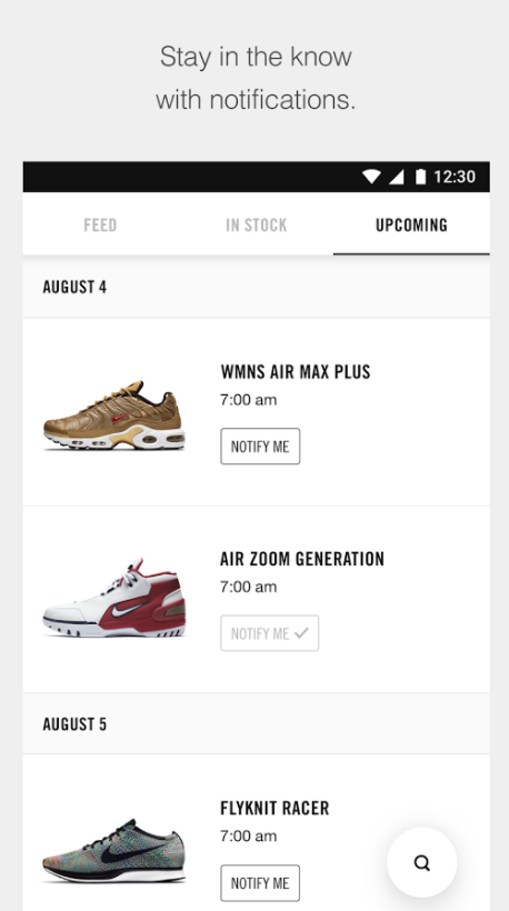 Nike snkrs web clearance app